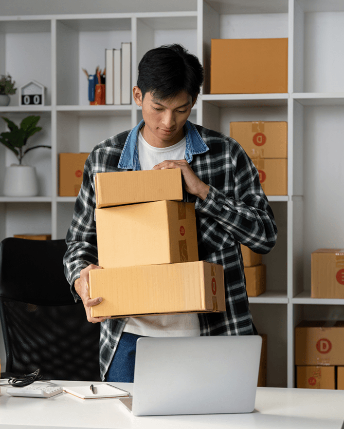 Warehouse login background